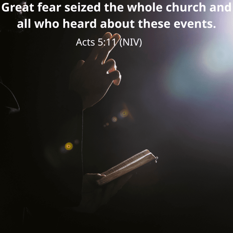 Great fear seized the whole church and all who heard about these events.